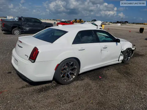 2018 Chrysler 300 S VIN 2C3CCABG7JH278190 фото 3