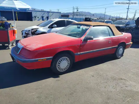 1C3XU5532NF270133 — 1992 Chrysler LE Baron, Мелкие вмятины и царапины, фото до ремонта