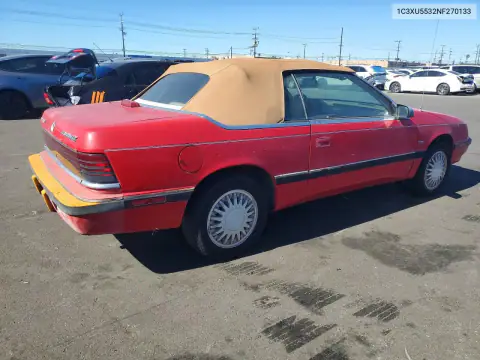 1C3XU5532NF270133 — 1992 Chrysler LE Baron, фото 3 с аукциона Copart, Мелкие вмятины и царапины