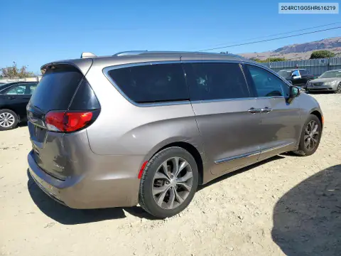2C4RC1GG5HR616219 — 2017 Chrysler Pacifica, фото 3 с аукциона Copart, Механические повреждения