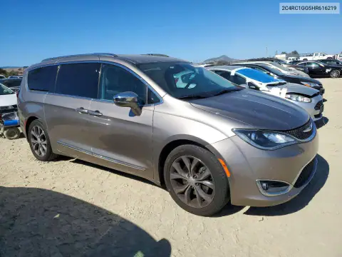 2C4RC1GG5HR616219 — 2017 Chrysler Pacifica, фото 4 с аукциона Copart, Механические повреждения