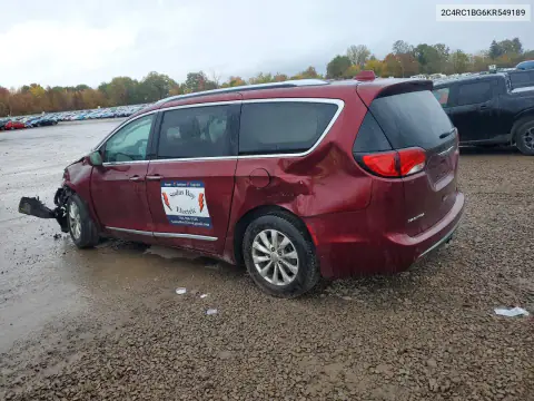 2C4RC1BG6KR549189 — 2019 Chrysler Pacifica, фото 2 с аукциона Copart 19.10.2026, Передняя часть
