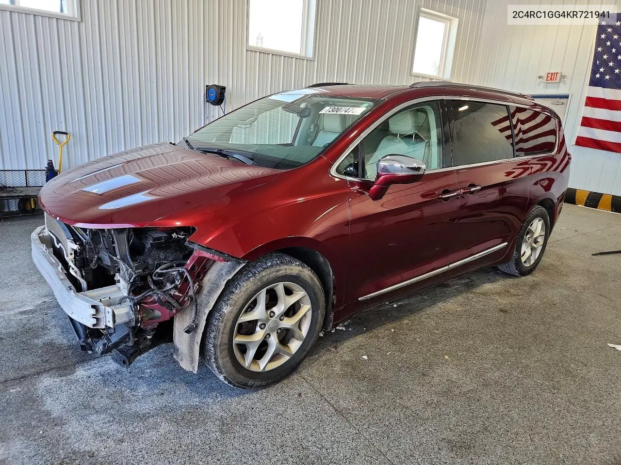 2019 Chrysler Pacifica Limited VIN 2C4RC1GG4KR721941 фото 1