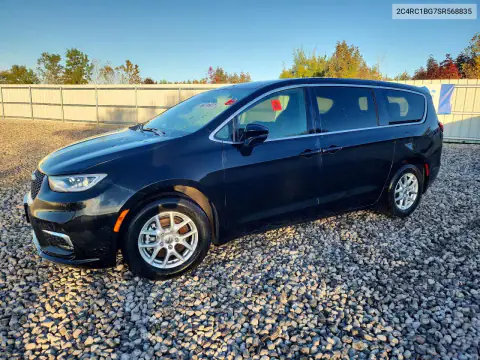 2C4RC1BG7SR568835 — 2025 Chrysler Pacifica, Передняя часть, фото до ремонта