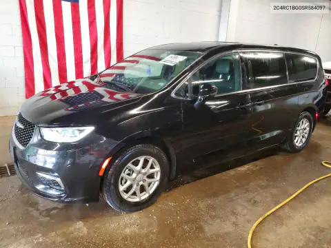 2C4RC1BG0SR584097 — 2025 Chrysler Pacifica, Передняя часть, фото до ремонта