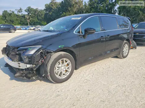 2C4RC1BG0VR590180 — 2027 Chrysler Pacifica, Передняя часть, фото до ремонта