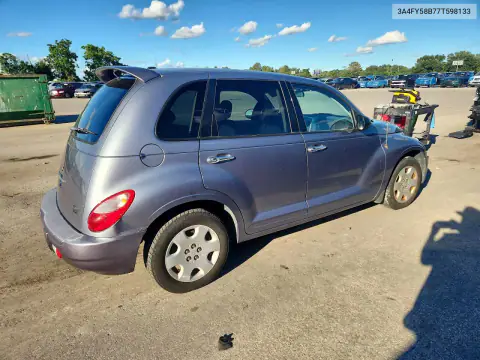 3A4FY58B77T598133 — 2007 Chrysler PT Cruiser, фото 3 с аукциона Copart, Передняя часть