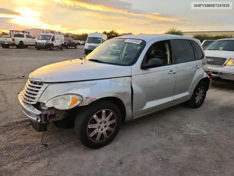 3A8FY58B58T247835 — 2008 Chrysler PT Cruiser, Передняя часть, фото до ремонта