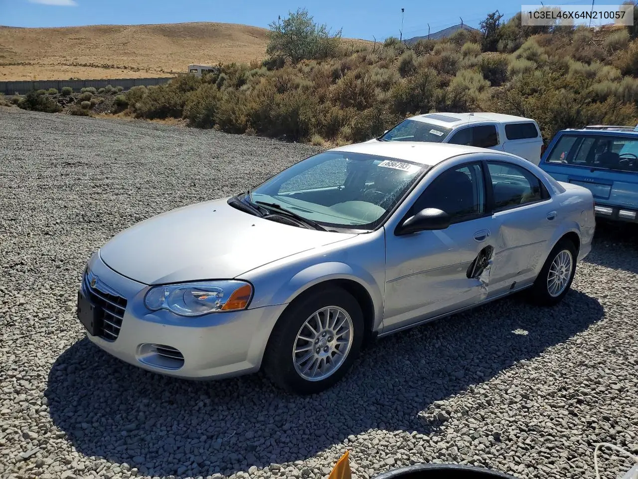 2004 Chrysler Sebring Lx VIN 1C3EL46X64N210057 фото 1