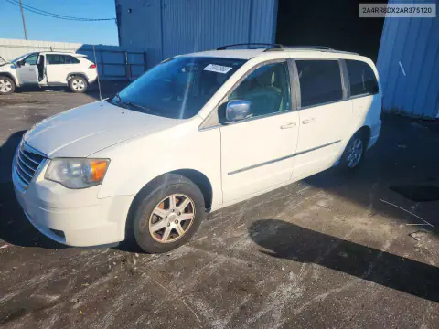 2A4RR8DX2AR375120 — 2010 Chrysler TOWN & Country, Задняя часть, фото до ремонта