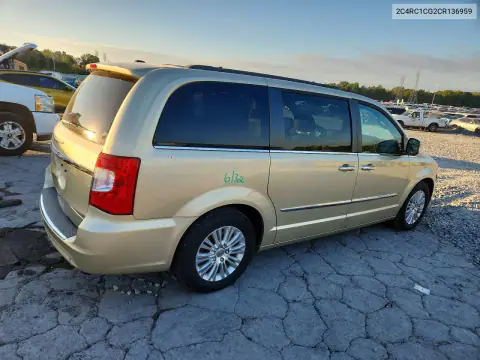2C4RC1CG2CR136959 — 2012 Chrysler TOWN & Country, фото 3 с аукциона Copart, Задняя часть
