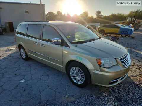 2C4RC1CG2CR136959 — 2012 Chrysler TOWN & Country, фото 4 с аукциона Copart, Задняя часть
