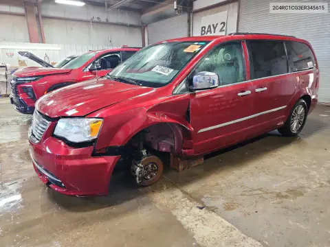 2C4RC1CG3ER345615 — 2014 Chrysler TOWN & Country, Передняя часть, фото до ремонта