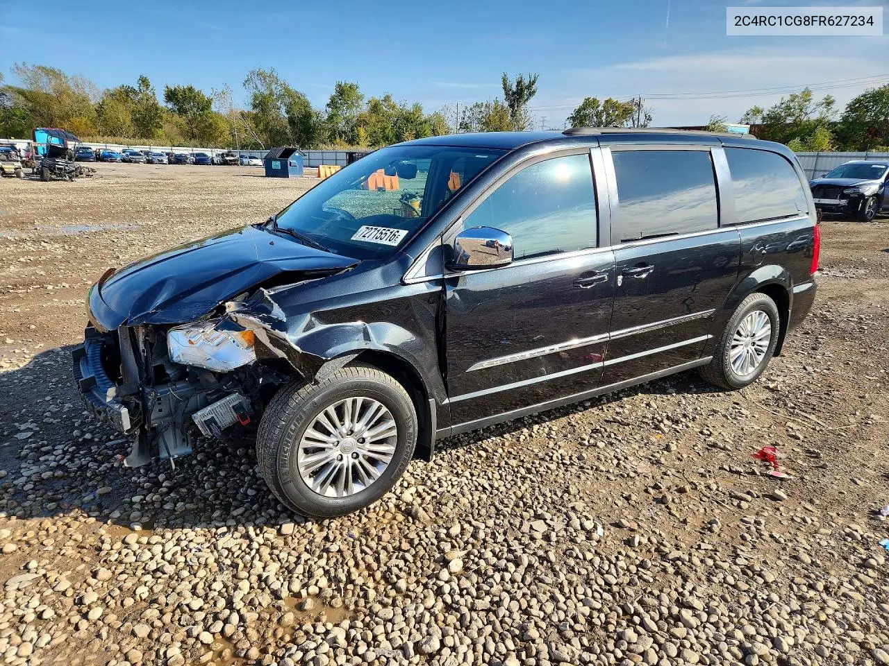 2C4RC1CG8FR627234 Chrysler TOWN & Country 2015 — повреждение Передняя часть, фото до ремонта