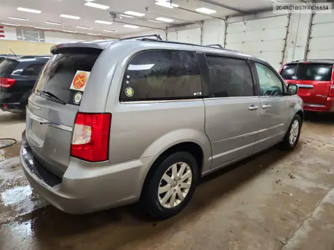 2C4RC1BG7FR636654 — 2015 Chrysler TOWN & Country, фото 3 с аукциона Copart, Передняя часть