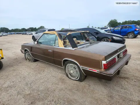1984 Dodge 600 VIN 1B3BV55G2EG116667 фото 2