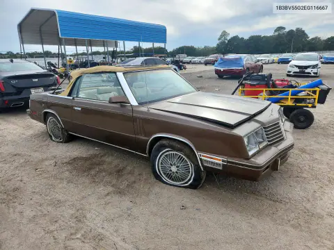 1984 Dodge 600 VIN 1B3BV55G2EG116667 фото 4