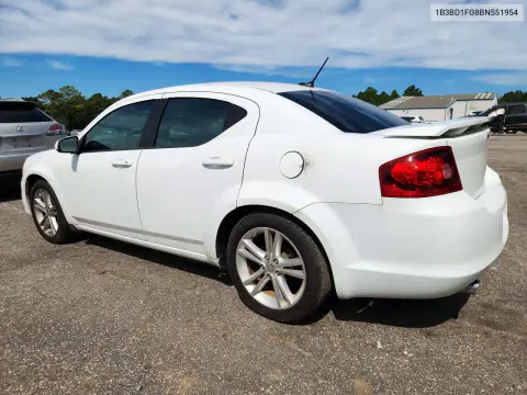 2011 Dodge Avenger Mainstreet VIN 1B3BD1FG8BN551954 фото 2