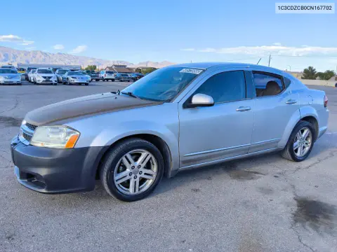 1C3CDZCB0CN167702 — 2012 Dodge Avenger, Передняя часть, фото до ремонта