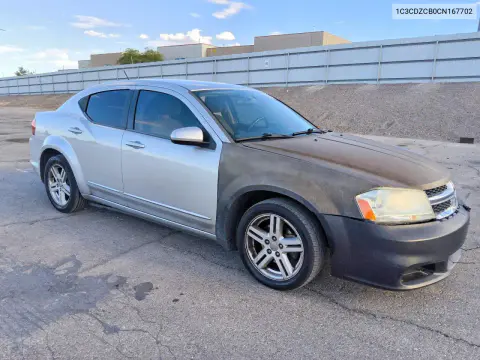 2012 Dodge Avenger Sxt VIN 1C3CDZCB0CN167702 фото 4