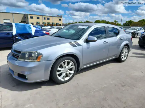 1C3CDZBG6DN717483 — 2013 Dodge Avenger, Задняя часть, фото до ремонта