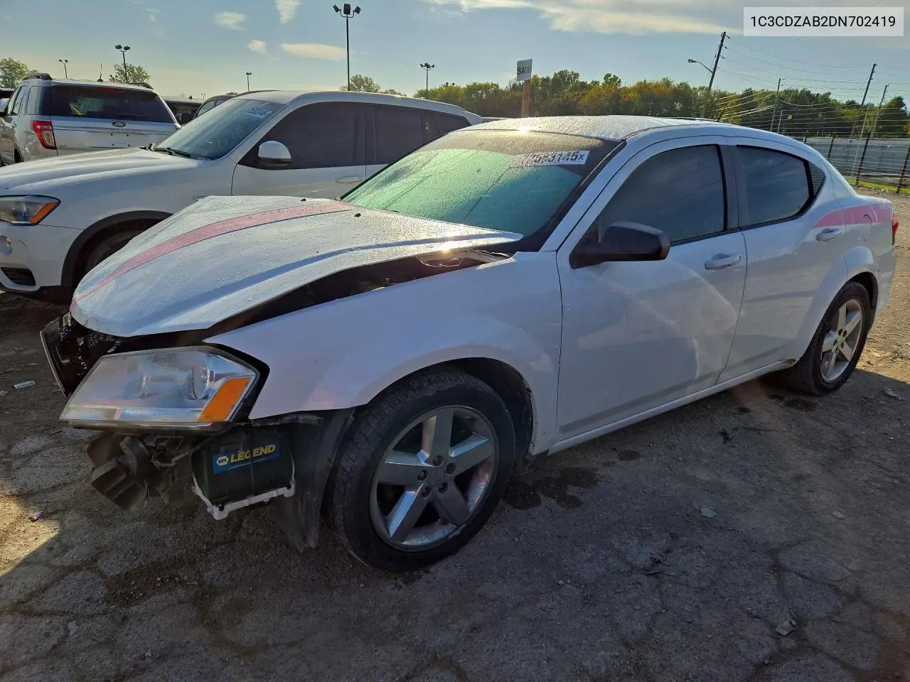 2013 Dodge Avenger Se VIN 1C3CDZAB2DN702419 фото 1