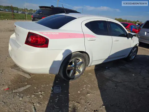 2013 Dodge Avenger Se VIN 1C3CDZAB2DN702419 фото 3