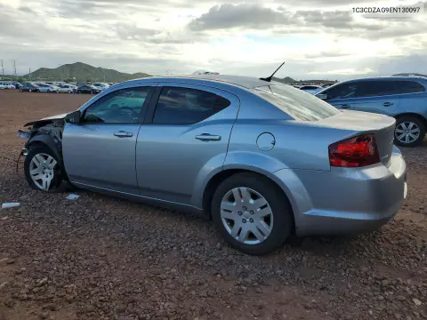 2014 Dodge Avenger Se VIN 1C3CDZAG9EN130097 фото 2