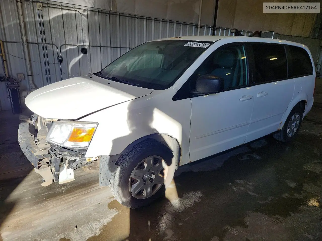 2D4RN4DE6AR417154 Dodge Caravan 2010 — повреждение Передняя часть, фото до ремонта