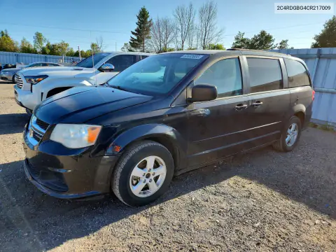 2C4RDGBG4CR217009 — 2012 Dodge Caravan, Передняя часть, фото до ремонта