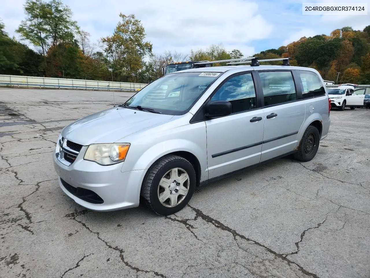 2012 Dodge Grand Caravan Se VIN 2C4RDGBGXCR374124 фото 1