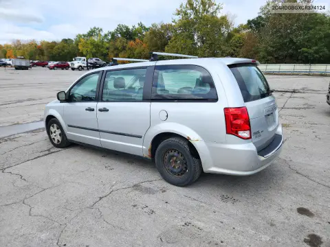 2012 Dodge Grand Caravan Se VIN 2C4RDGBGXCR374124 фото 2
