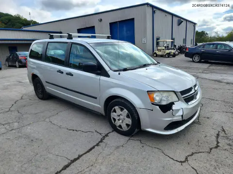 2012 Dodge Grand Caravan Se VIN 2C4RDGBGXCR374124 фото 4
