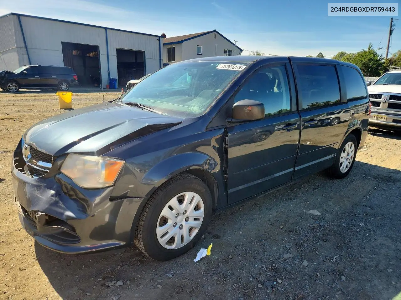 2013 Dodge Grand Caravan Se VIN 2C4RDGBGXDR759443 фото 1