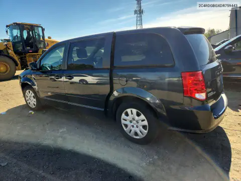2013 Dodge Grand Caravan Se VIN 2C4RDGBGXDR759443 фото 2