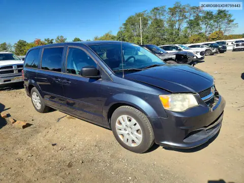 2013 Dodge Grand Caravan Se VIN 2C4RDGBGXDR759443 фото 4
