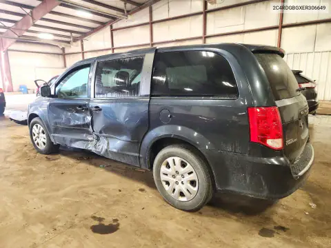 2014 Dodge Grand Caravan Se VIN 2C4RDGBGXER306649 фото 2