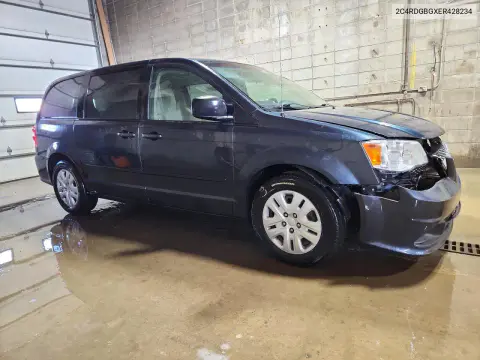 2014 Dodge Grand Caravan Se VIN 2C4RDGBGXER428234 фото 4