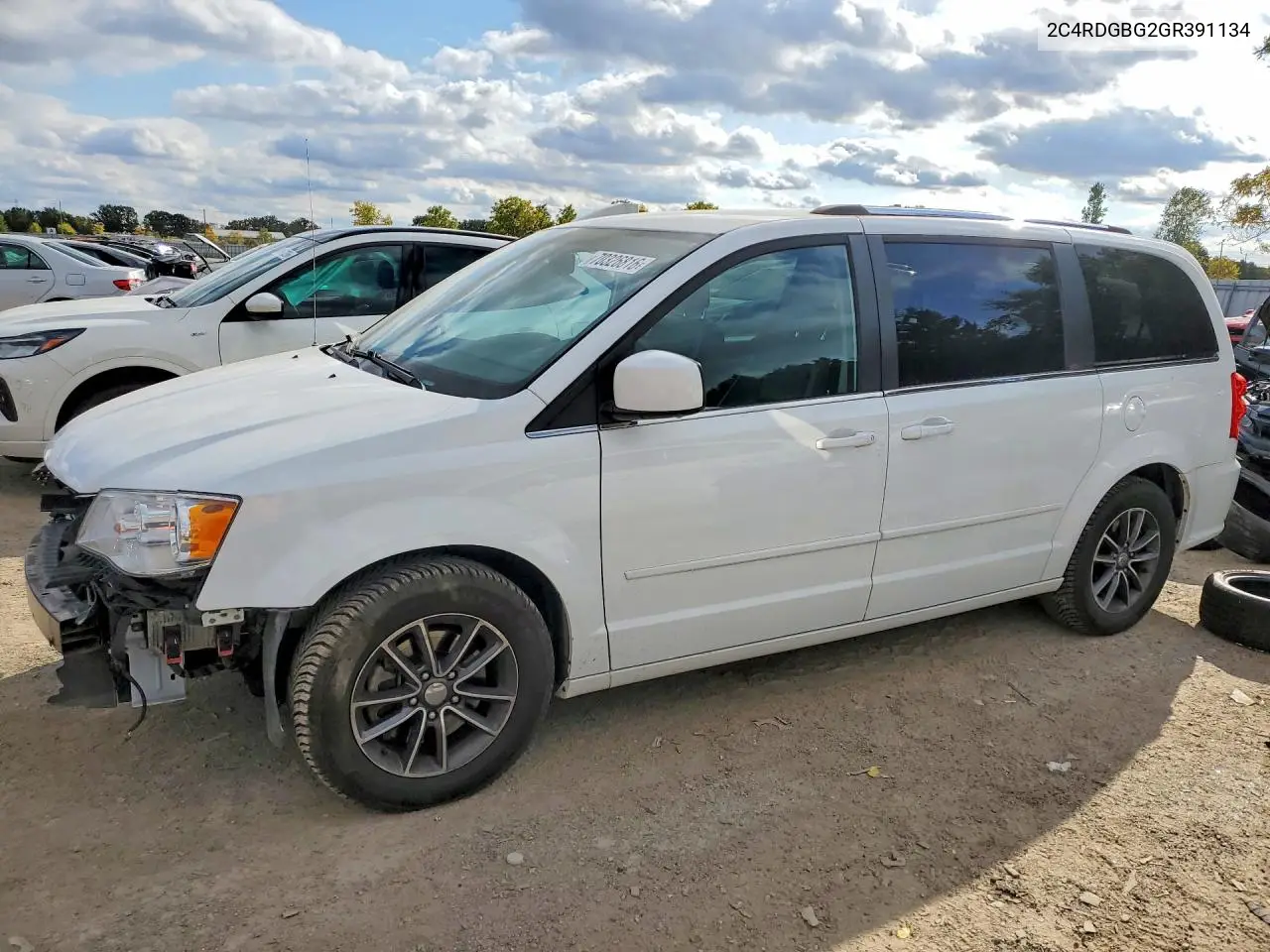 2C4RDGBG2GR391134 Dodge Caravan 2016 — повреждение Ходовая часть, фото до ремонта