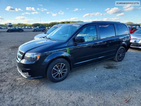 2C4RDGEG5GR312776 — 2016 Dodge Caravan, Задняя часть, фото до ремонта