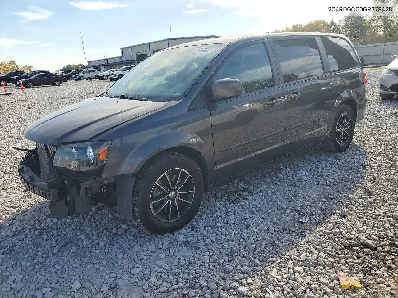 2016 Dodge Grand Caravan Sxt VIN 2C4RDGCG0GR378428 фото 1