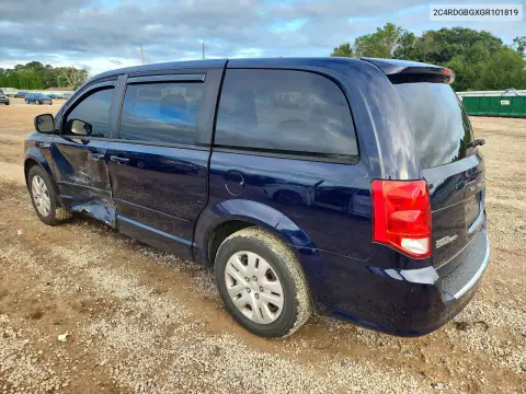 2016 Dodge Grand Caravan Se VIN 2C4RDGBGXGR101819 фото 2