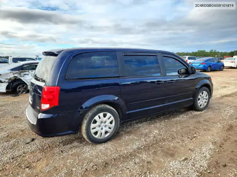 2016 Dodge Grand Caravan Se VIN 2C4RDGBGXGR101819 фото 3