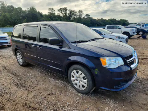 2016 Dodge Grand Caravan Se VIN 2C4RDGBGXGR101819 фото 4