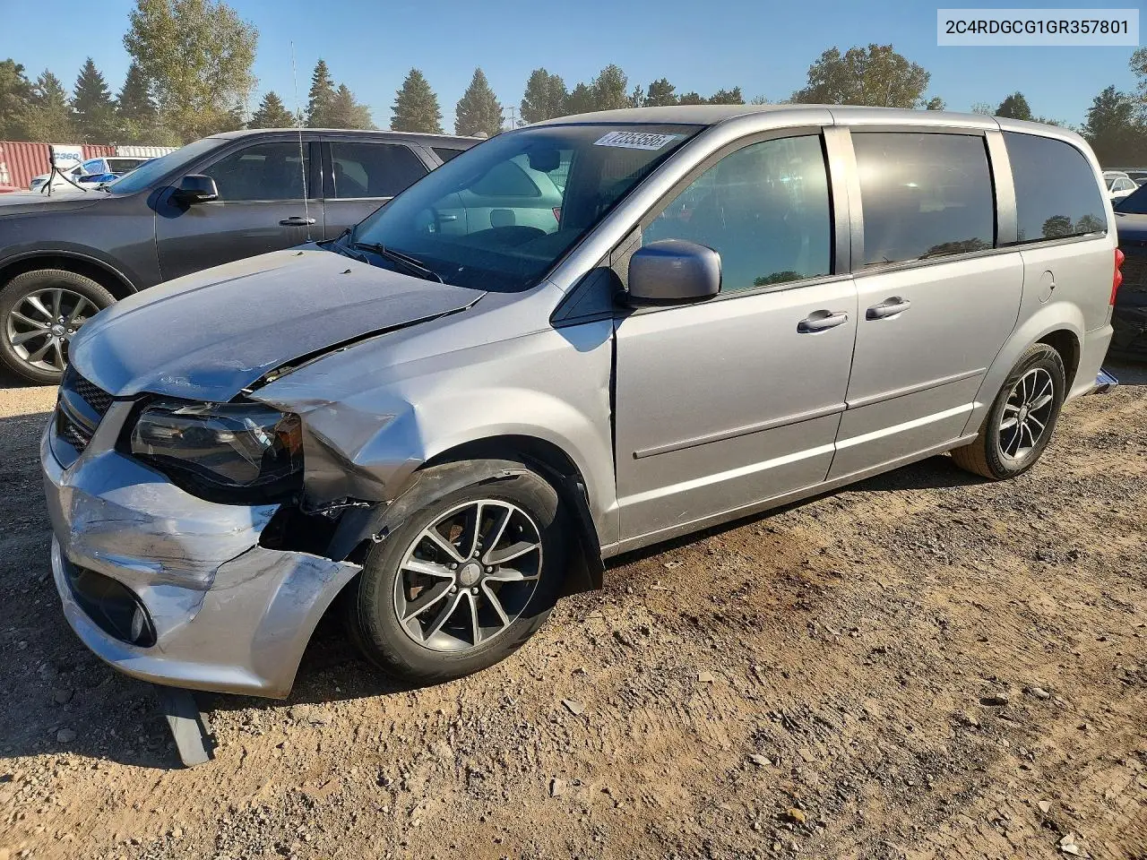 2016 Dodge Grand Caravan Sxt VIN 2C4RDGCG1GR357801 фото 1