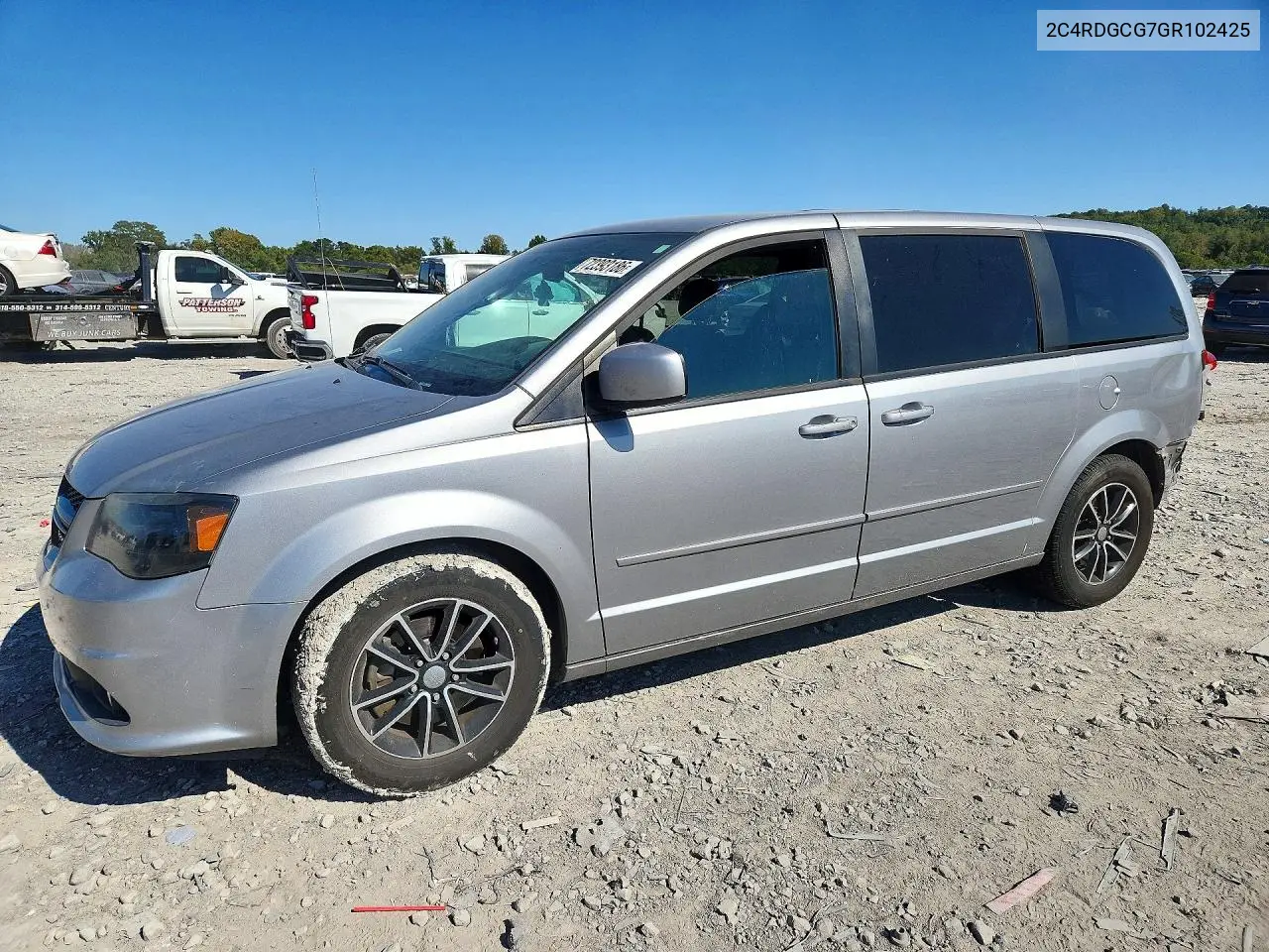 2016 Dodge Grand Caravan VIN 2C4RDGCG7GR102425 фото 1