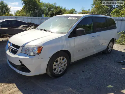 2C4RDGBG0HR741622 — 2017 Dodge Caravan, Задняя часть, фото до ремонта
