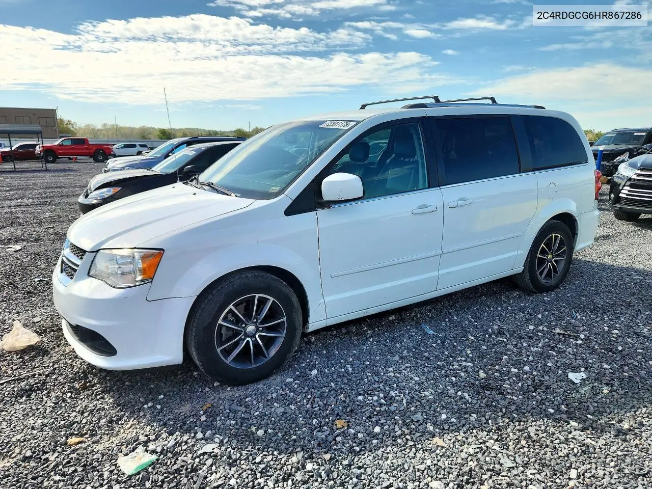 2017 Dodge Grand Caravan Sxt VIN 2C4RDGCG6HR867286 фото 1