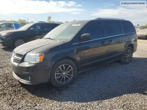 2C4RDGCG9HR766940 — 2017 Dodge Caravan, Передняя часть, фото до ремонта