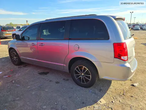2018 Dodge Grand Caravan Gt VIN 2C4RDGEG0JR299703 фото 2